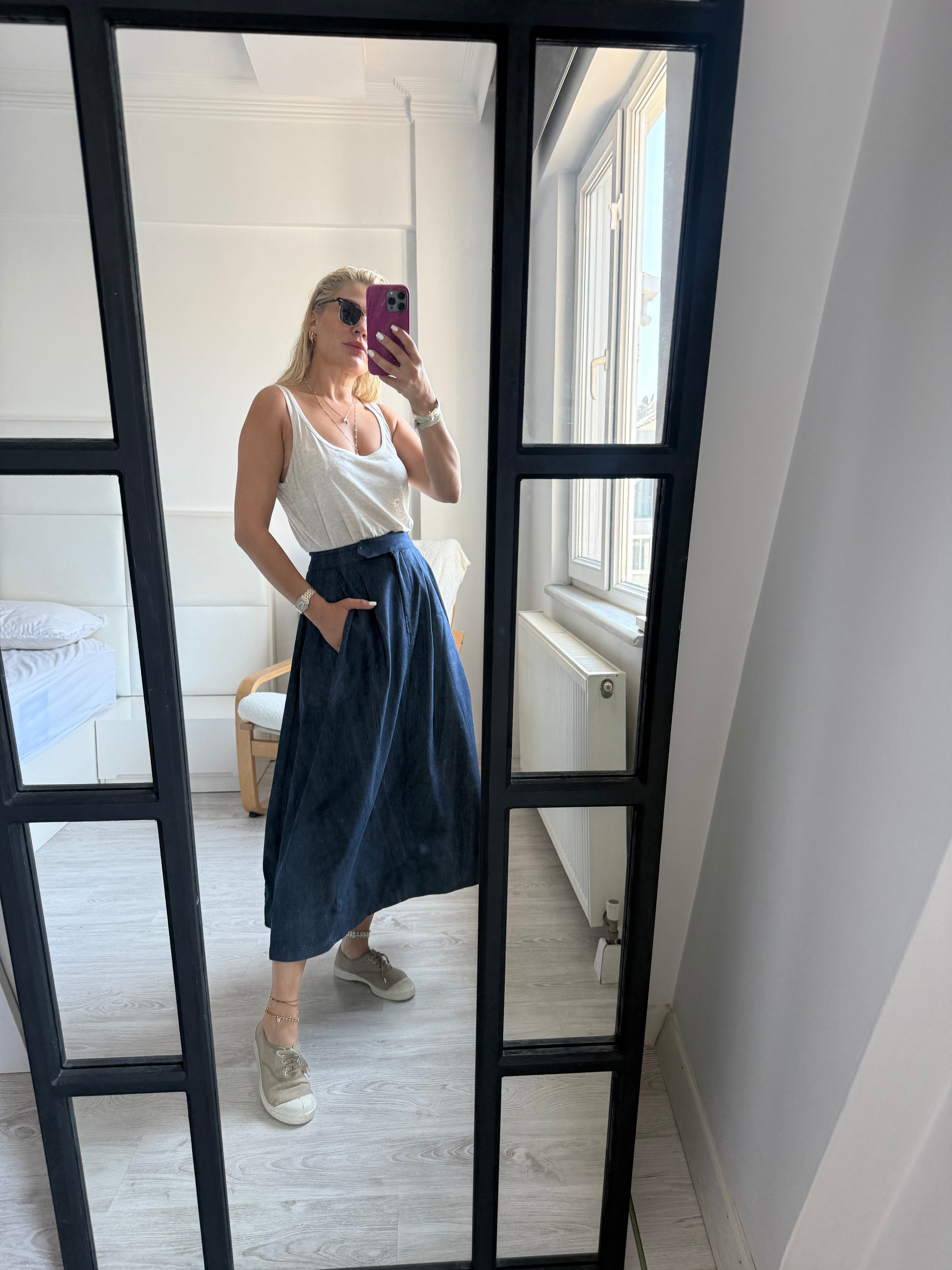 Denim etek
