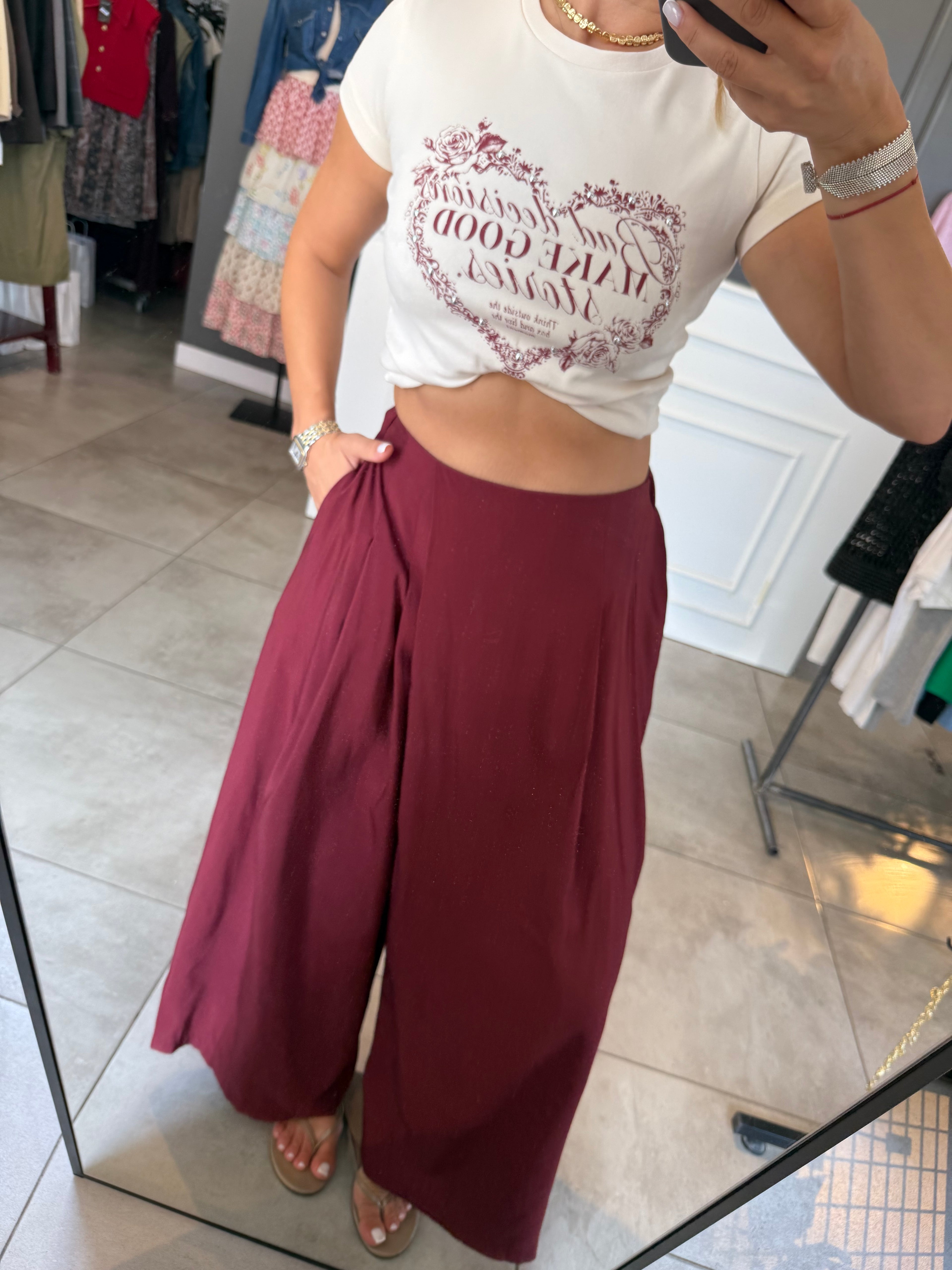 Bordo pareo pantolon
