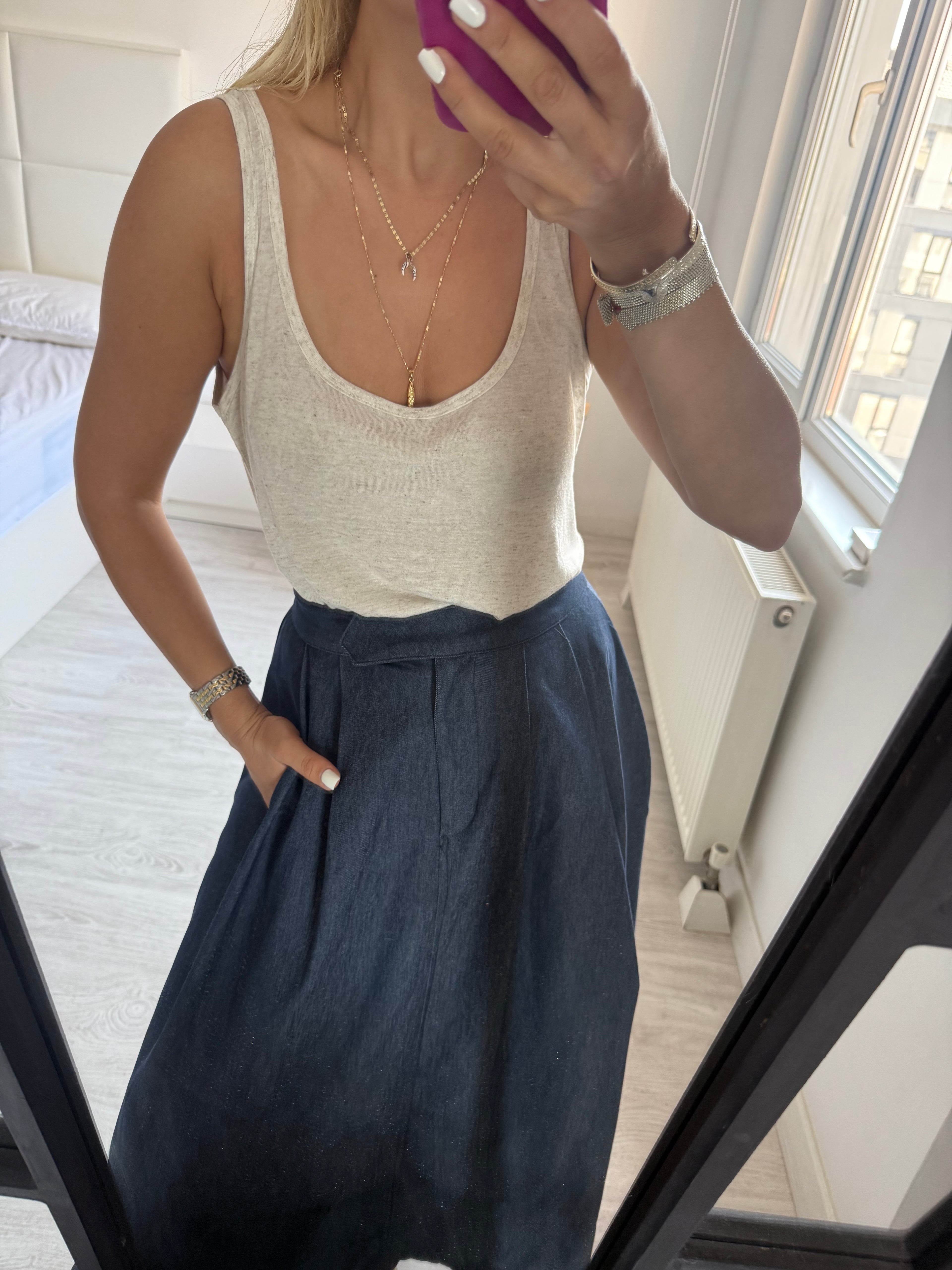 Denim etek