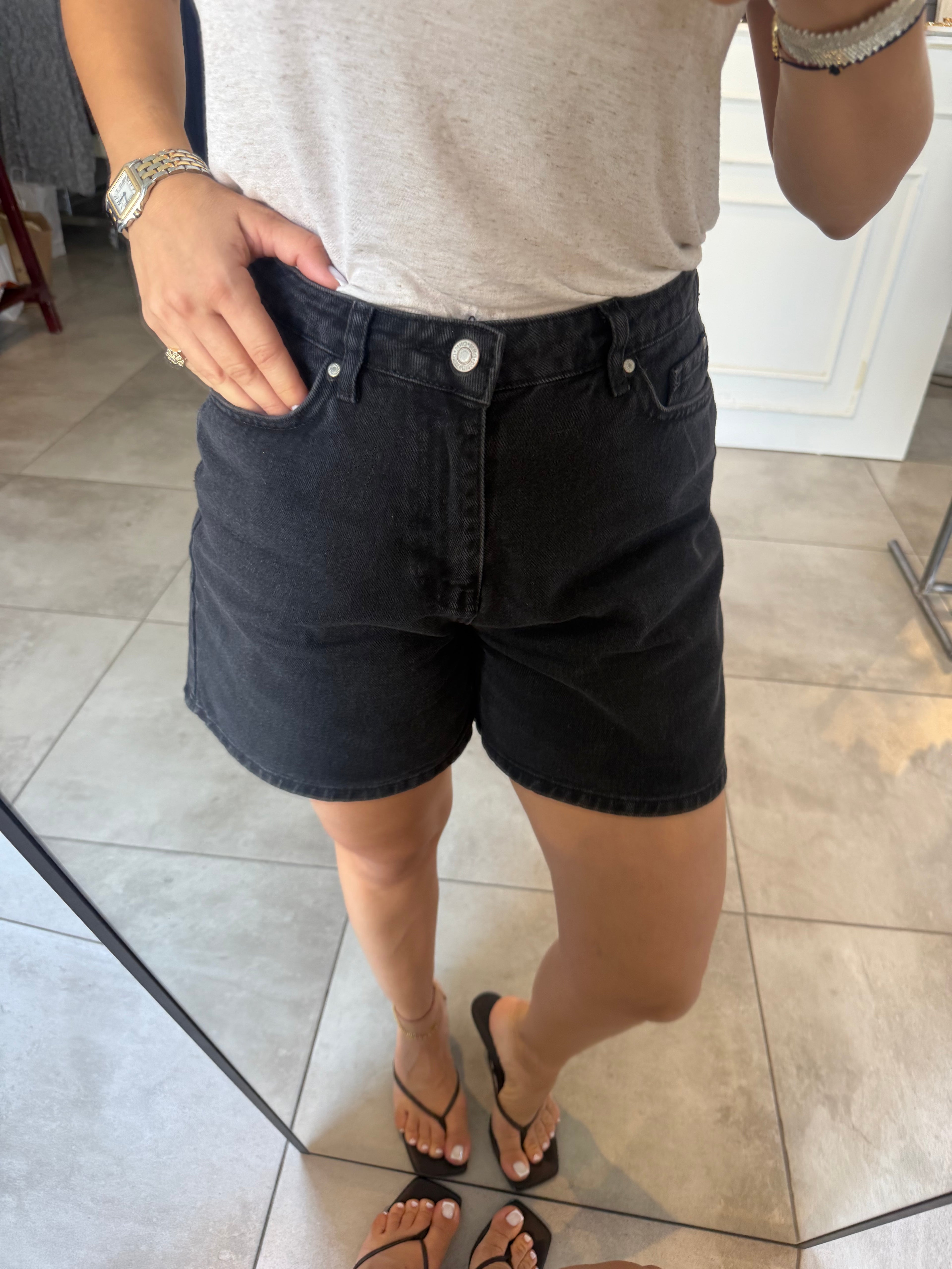 Denim şort