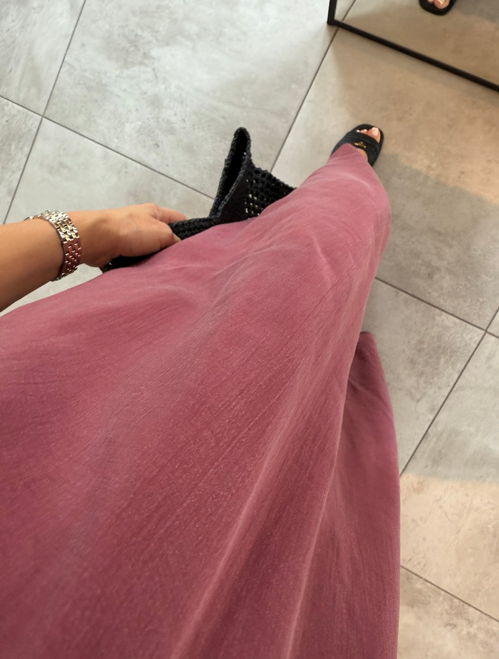Bordo elbise