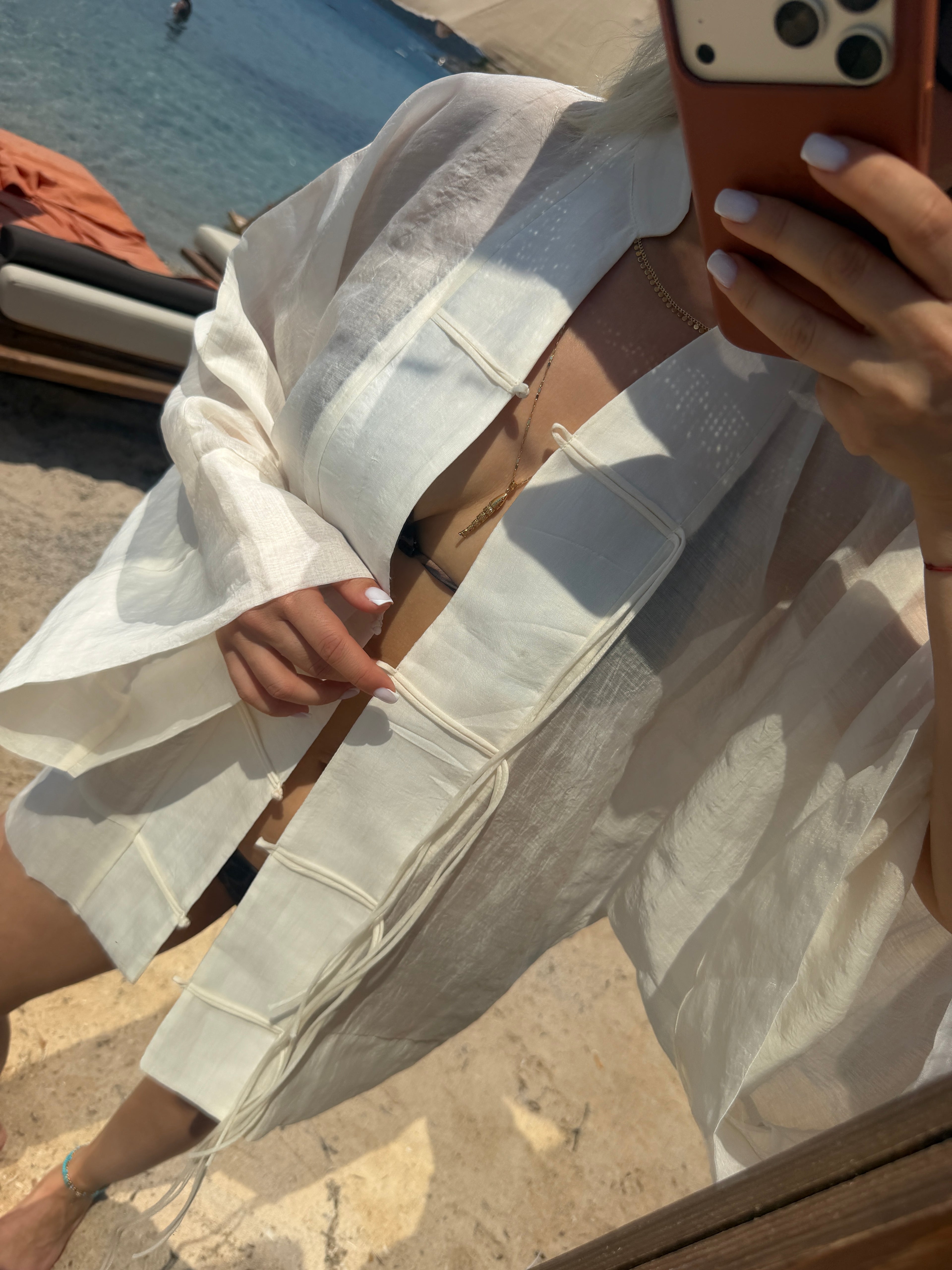 Tül kimono